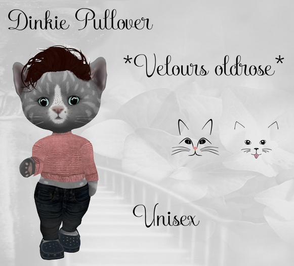 LP DINKIE Pullover *Velours oldrose*