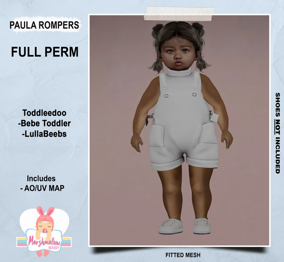 *MB* Full perm Paula rompers (TD,BBT,LB)