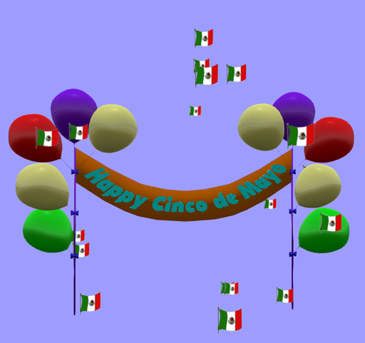 G * Happy Cinco de Mayo Banner & Balloons
