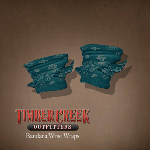 [Timber Creek] Bandana Wrist Bands-Turquoise