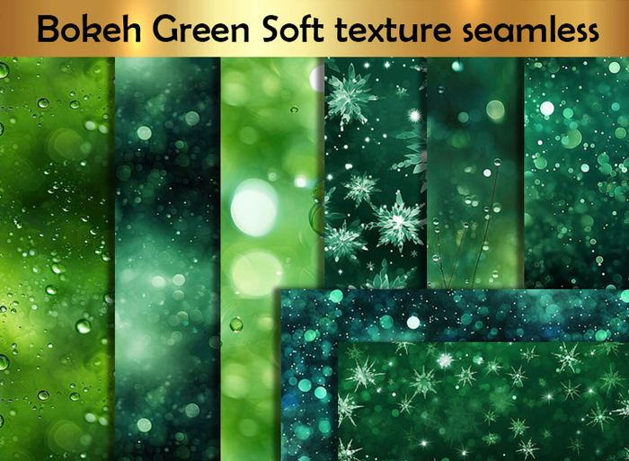 Bokeh Green Soft texture seamless