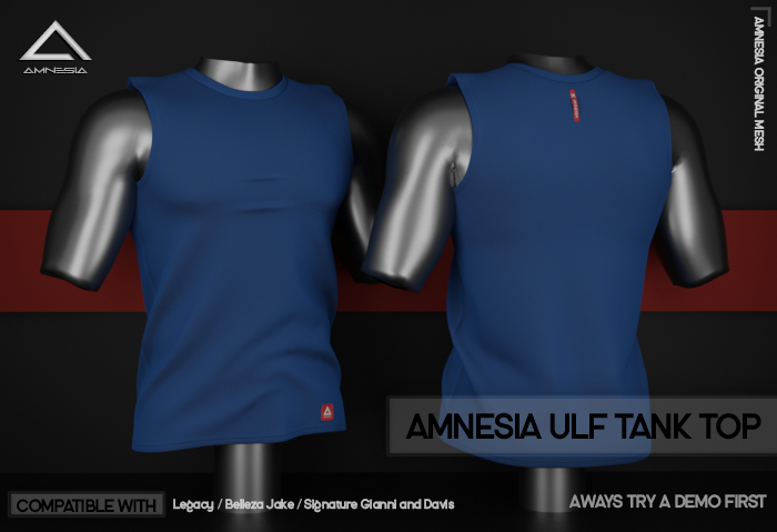 # AMNESIA - Ulf Tank Top - Blue
