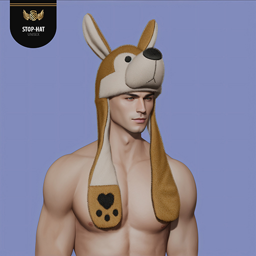 Dog hat with raised ear-SALE