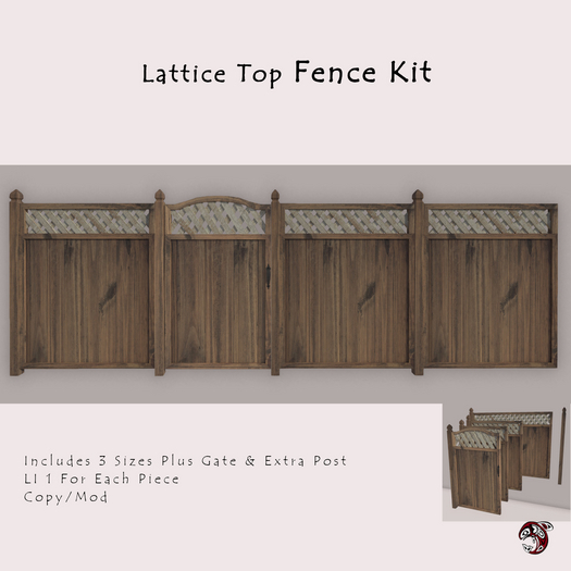 Sugarfish - Lattice Top Fence Kit