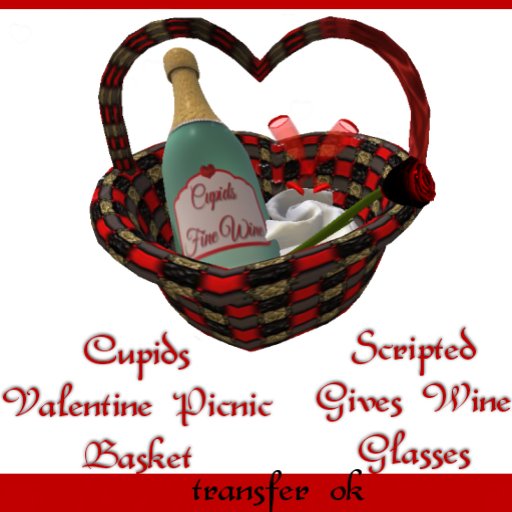*CUPIDS* Valentine Picnic Basket 1