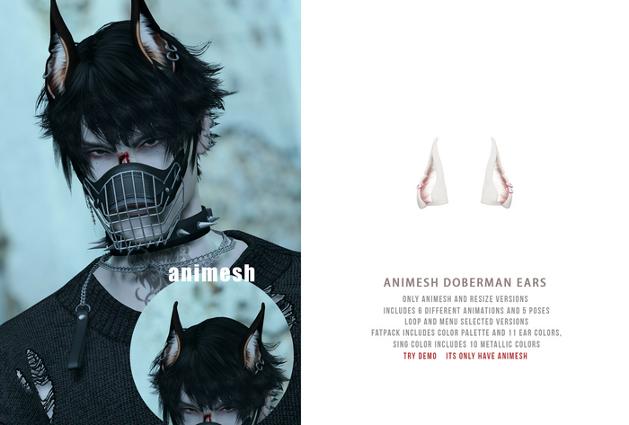= DAE = animesh Doberman ears FATP