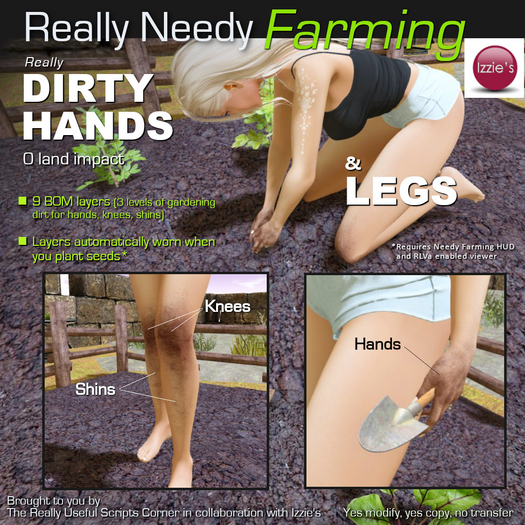 *Really Dirty Hands & Legs (Gardening & Farming)