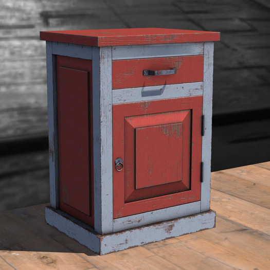 {Unflat Stuff} Cabinet Red
