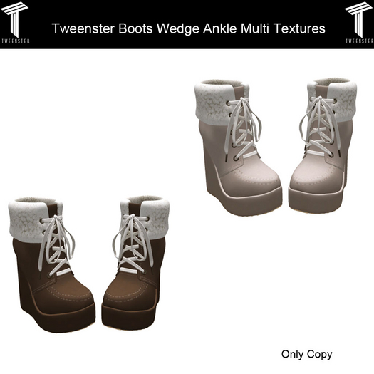 Tweenster Boots Wedge Ankle Multi Textures Demo