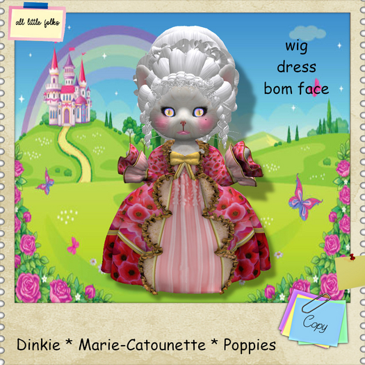 Dinkie * Marie-Catounette costume - Poppies ...