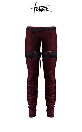 toksik - Invasion Pants (Maroon)