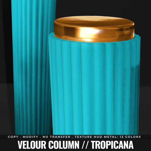 [BL] Velour column // tropicana