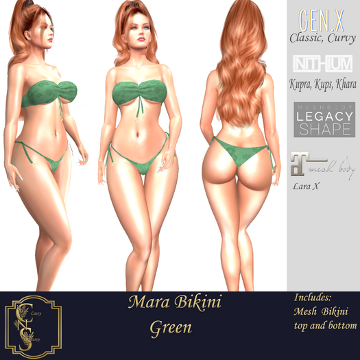 (CNS) Mara Bikini Green  (Add)