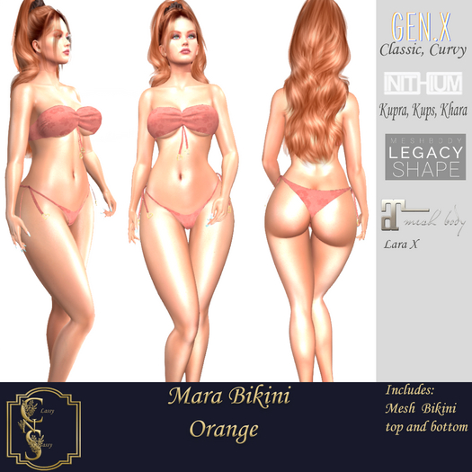 (CNS) Mara Bikini Orange (Add)