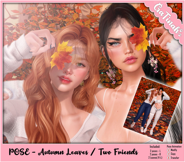 [GaTinah] POSE - Autumn Leaves / Two Friends