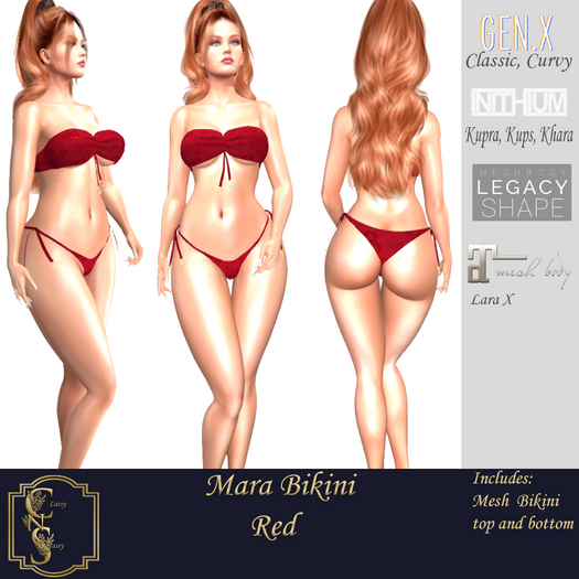 (CNS) Mara Bikini Red (Add)