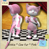 Dinkie cow pink fur ...