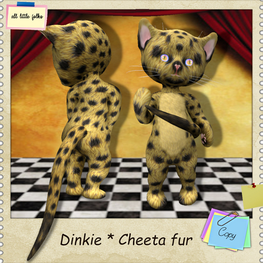 Dinkie cheeta yellow fur ...