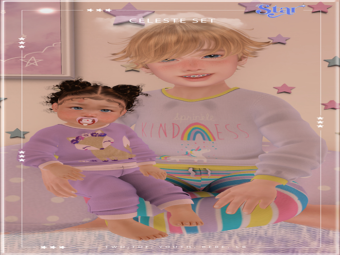little*star Celeste Lounge Set - Unicorn UNPACKER