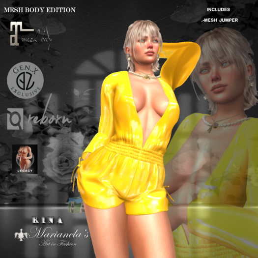 Marianela's RINA jumpersuit YELLOW
