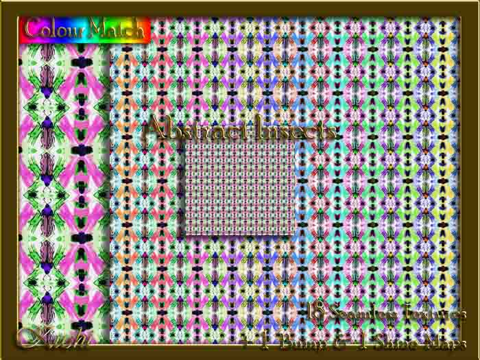 Abstract Insects Seamless Texture Pack