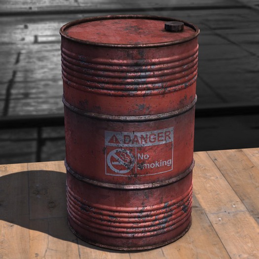 {Unflat Stuff} Industrial Barrel Red