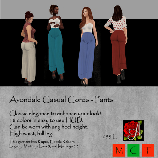 Avondale Casual Cords - Pants CS1