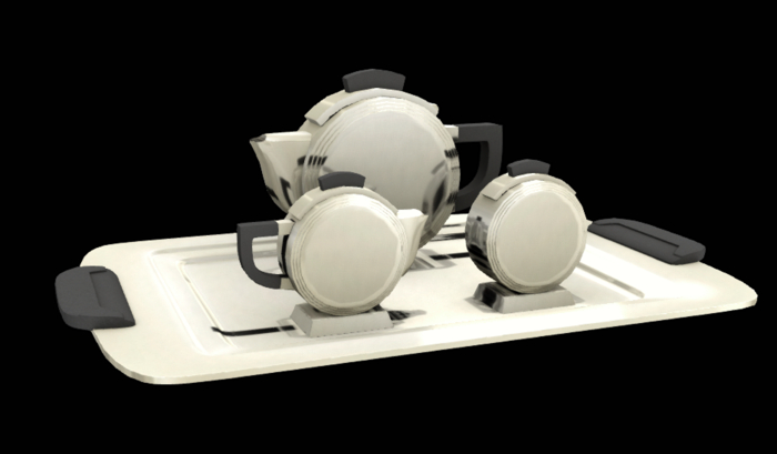 -David Heather-Antique Tea Set/Silver
