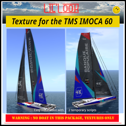 Imoca 60 - Texture banque populaire