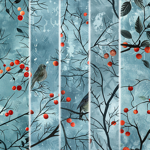 5pc Winter feeling suede like wallpaper seamless *Full Perm*