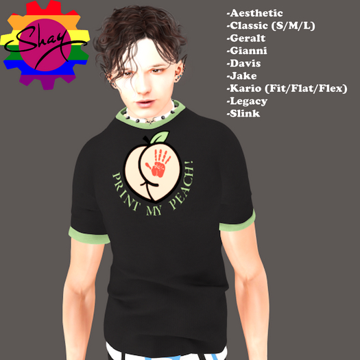 Print My Peach Tee