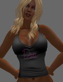 Novel-Tee Diva Pink Rhinestone
