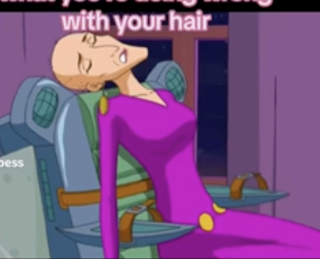 SHES BALD! Gesture