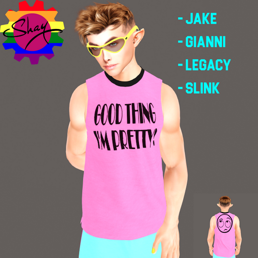 Good Thing Im Pretty Pink Tank