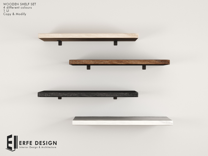 Wooden Shelf 4colors [Erfe Design] *