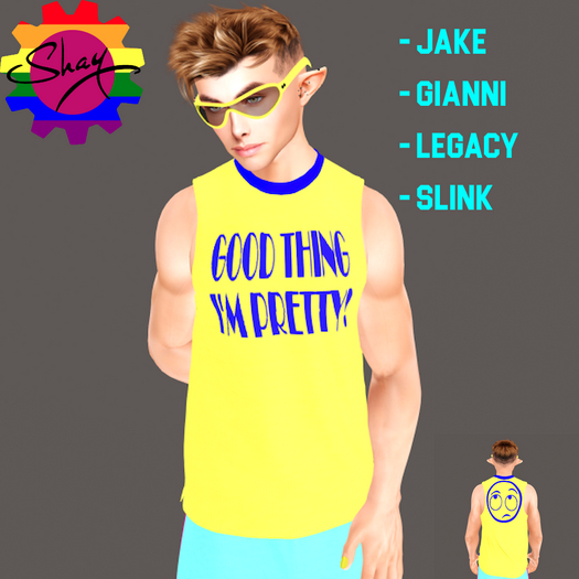 Good Thing Im Pretty Yellow Tank