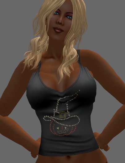 Novel-Tee Rhinestone Witch Pumpkin