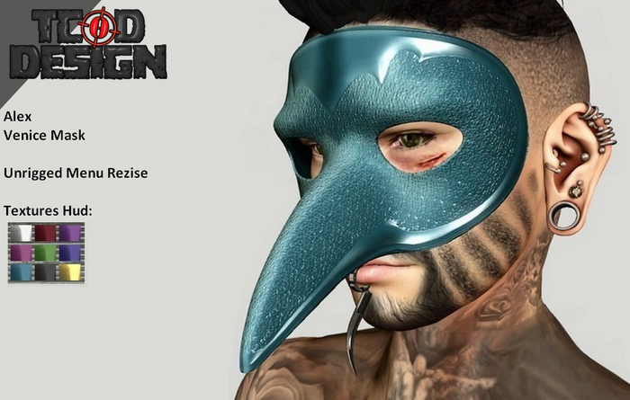 Venice Mask Alex ~ Textures Hud ~ Mesh