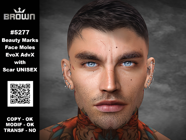 Second Life Marketplace - 5277 Beauty Marks / face moles EvoX AdvX with ...