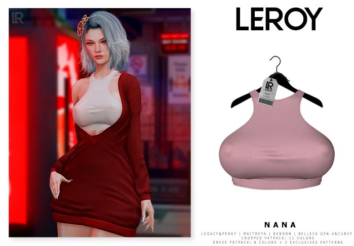 LEROY - Nana Cropped - Rose