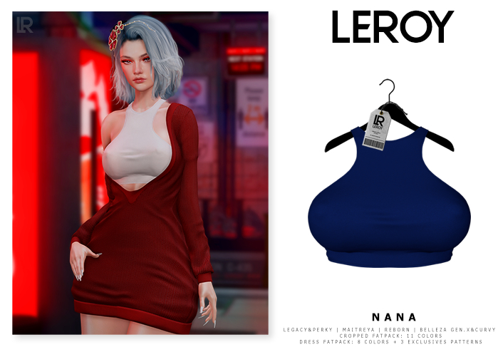 LEROY - Nana Cropped - Navy