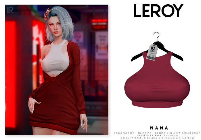 LEROY - Nana Cropped - Cherry