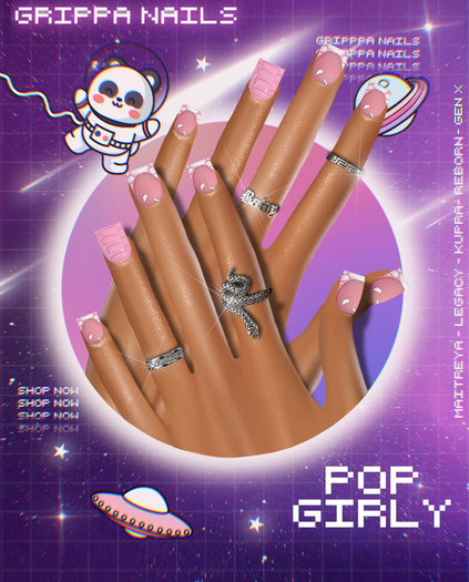 Grippa XS Shorties:: Pop Girly Set