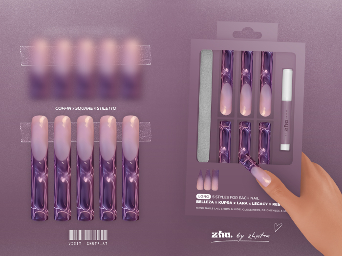 zhu. Gator long nails