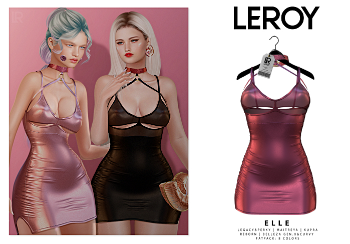 LEROY - Elle Dress - Cherry