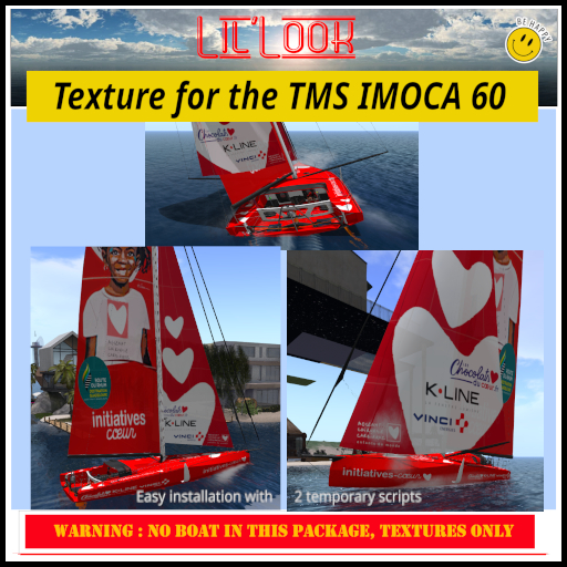 FREE GIFT ! Imoca 60 - Texture Initiatives Coeur