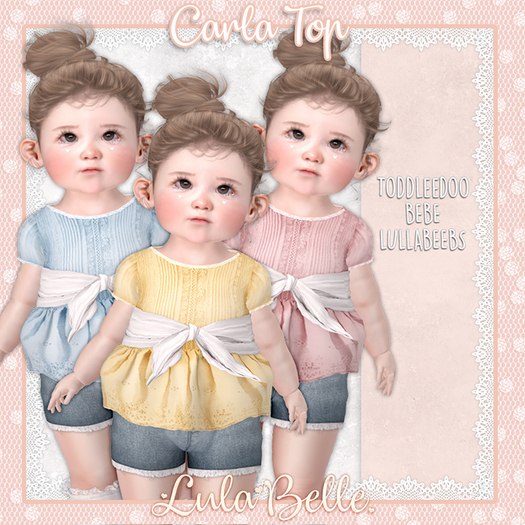 {Lula Belle} Carla Ribbon Top - FATPACK {boxed}