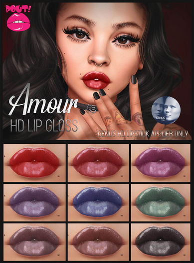 [POUT!]  Amour HD lip gloss - Genus