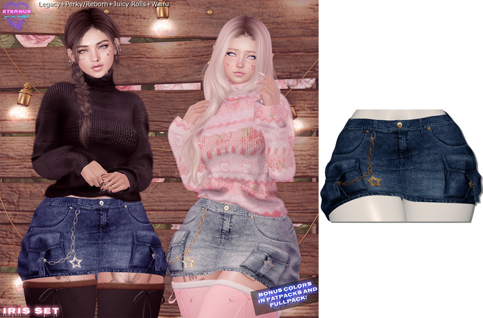 [Eternus] Iris Skirt Dark blue