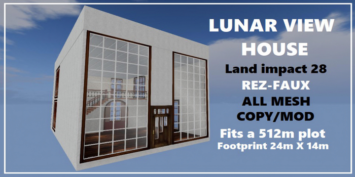REZ-FAUX Lunar View House 28Li (Boxed)